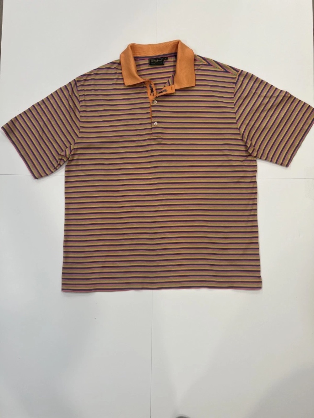 bobby jones golf shirt mens oragane size XL